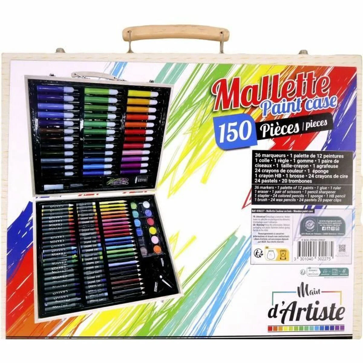 Set de Dibujo Multicolor 150 Piezas