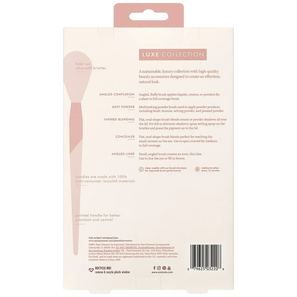 Set de Brochas de Maquillaje Ecotools Luxe Natural Elegance (5 pcs)