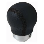 Pomo de la Palanca de Cambio OCCPOM002 Piel Corto Con Gatillo