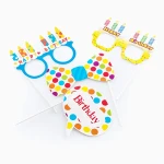 Acesorios de Cumpleaños para Fotos Divertidas Th3 Party (Pack de 5)
