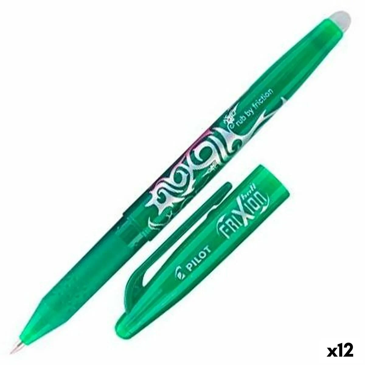 Bolígrafo Pilot Frixion Ball Tinta borrable Verde 0,5 mm 0,7 mm (12 Unidades)