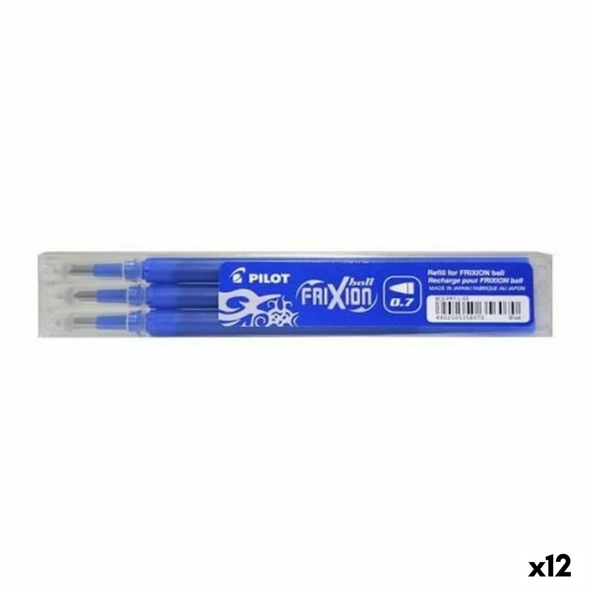 Set de recambios Pilot Frixion 0,7 Bolígrafo 3 Piezas Azul (12 Unidades)