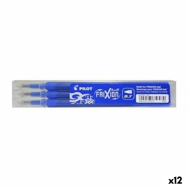 Set de recambios Pilot Frixion 0,7 Bolígrafo 3 Piezas Azul (12 Unidades)