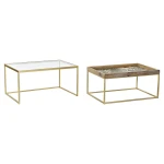 Mesa de Centro DKD Home Decor Dorado Natural 90 x 60 x 45 cm