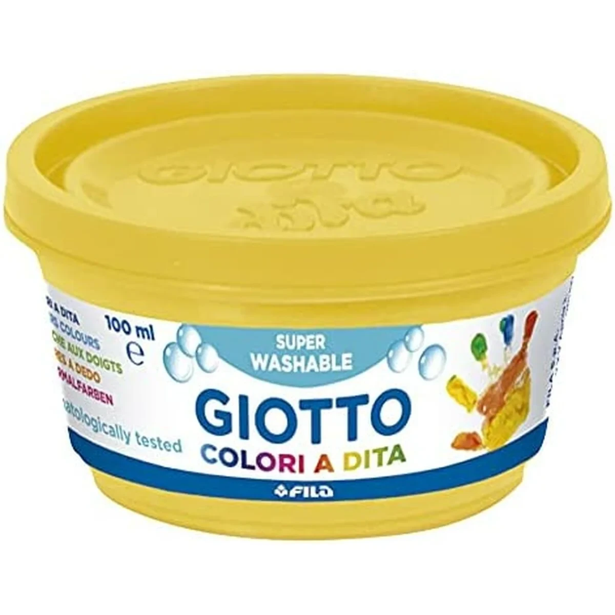 Pintura de Dedos Giotto    Multicolor 6 Piezas 100 ml