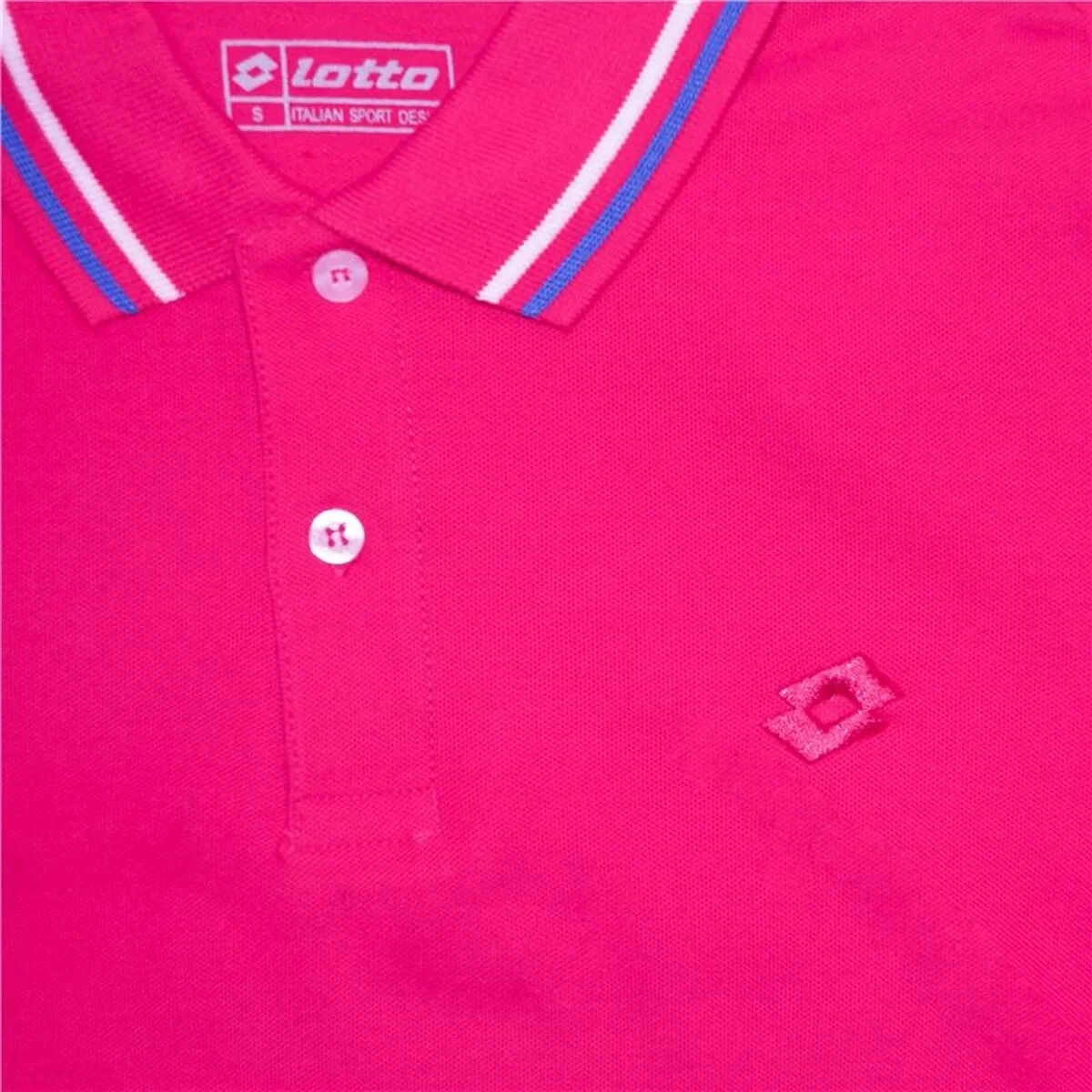 Polo de Manga Corta Hombre Lotto Reed Fucsia