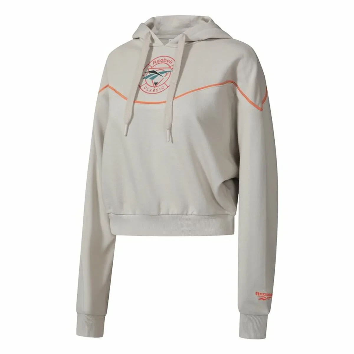 Sudadera con Capucha Mujer Reebok Classic Trail Beige