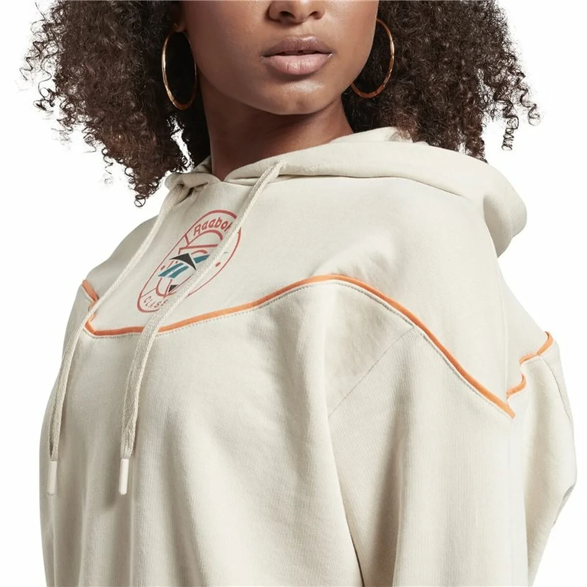 Sudadera con Capucha Mujer Reebok Classic Trail Beige