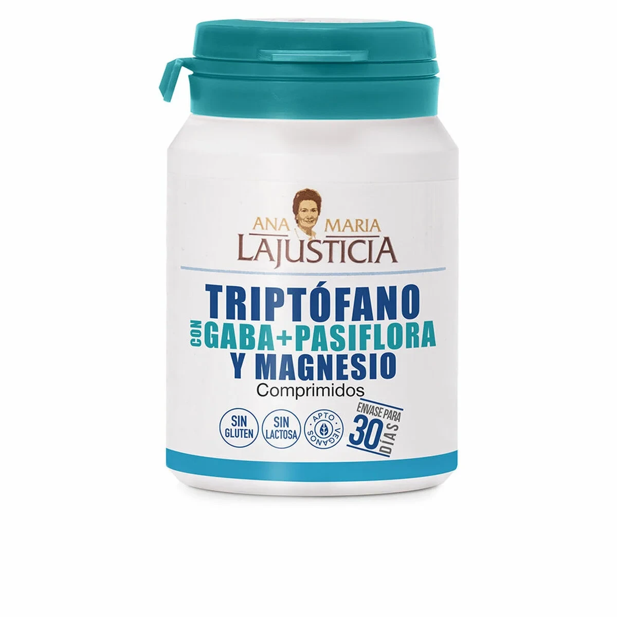 Complemento Alimenticio Ana María Lajusticia Triptofano Con Gaba Pasiflora Y Magnesio 60 unidades