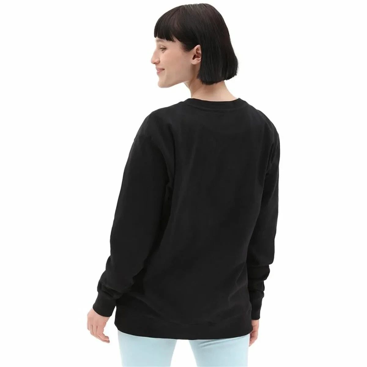Sudadera sin Capucha Mujer Vans Lock Box Negro