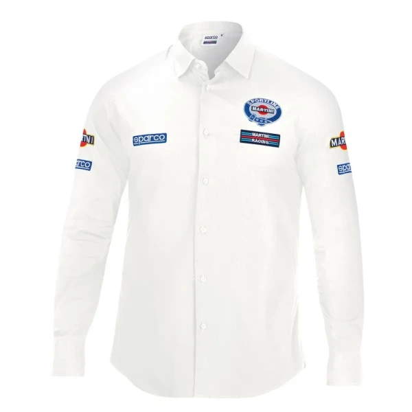 Camisa Sparco S01277MRBI1S Blanco S