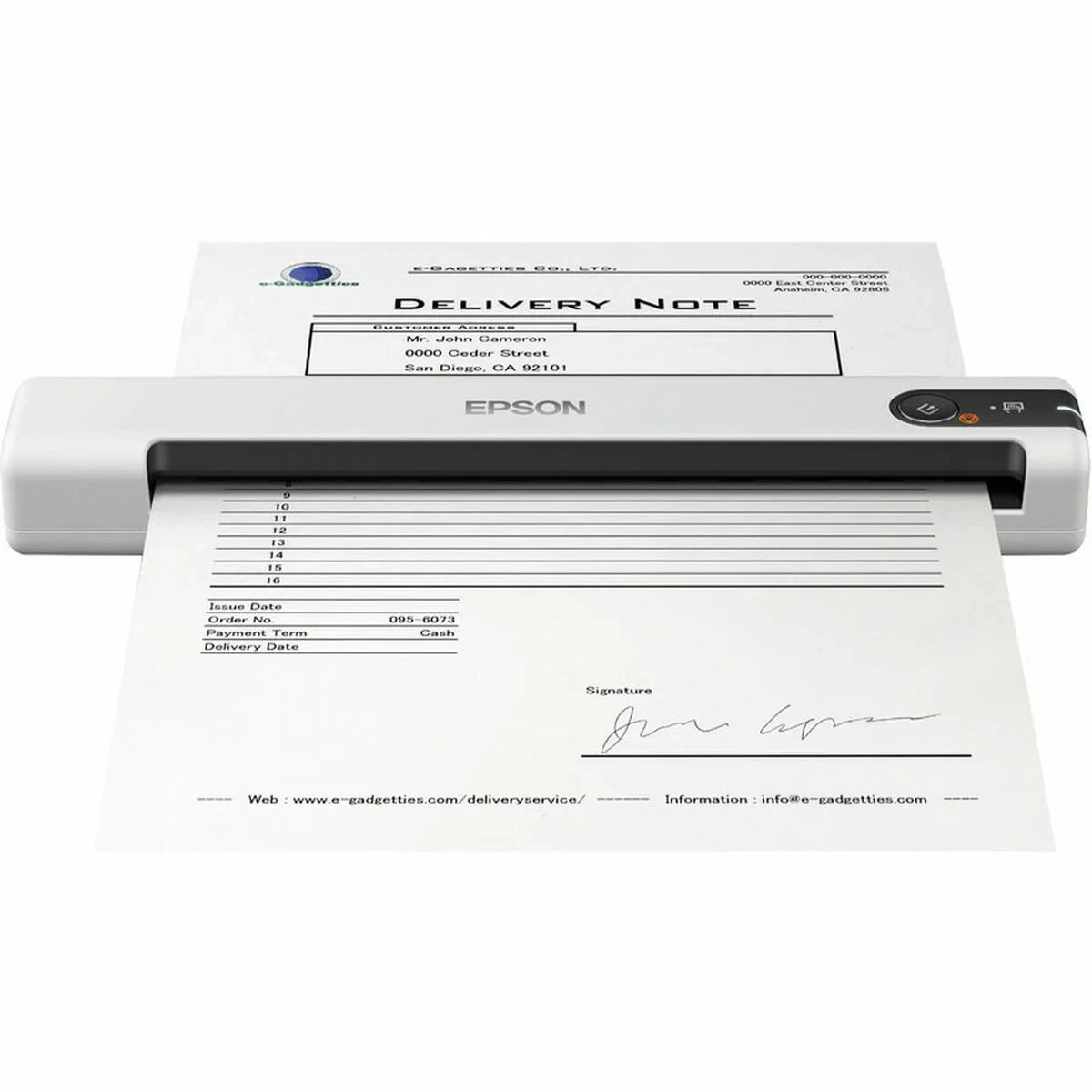 Escáner Portátil Epson B11B252402 600 dpi USB 2.0