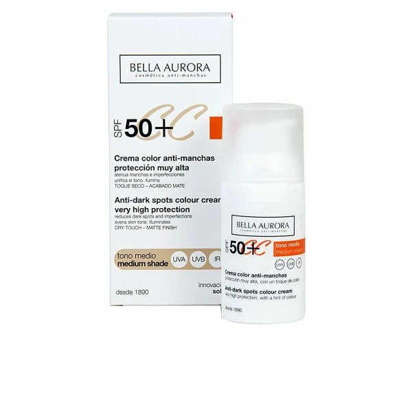 Crema Antimanchas Bella Aurora 2526112 Tono Medio 30 ml