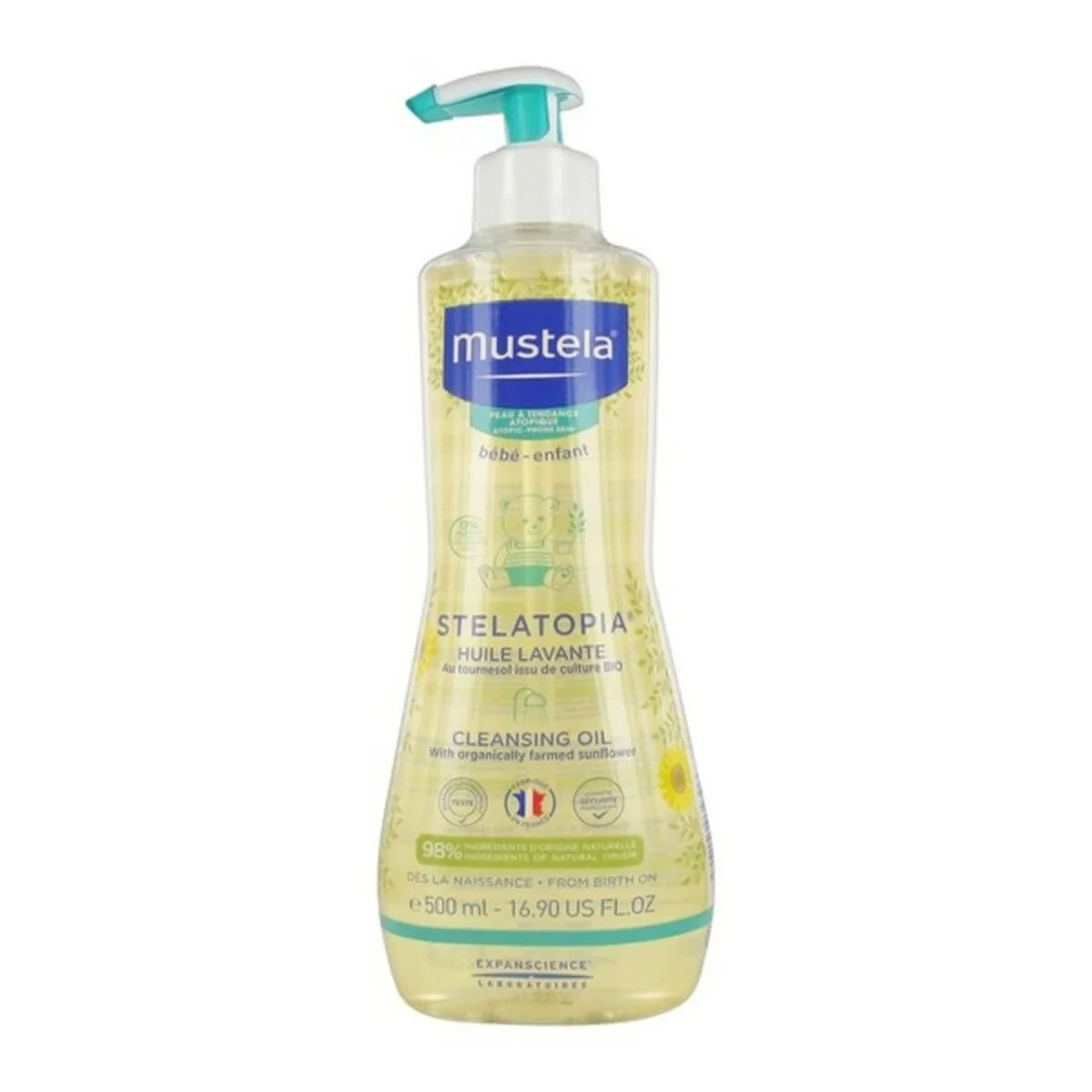 Gel de Baño Stelatopia Mustela LE4306 (500 ml) 500 ml (Hipoalergénico) (Hidratante) (Calmante)