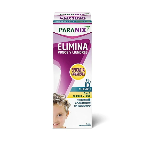 Champú Antipiojos Paranix Elimina Piojos Y Liendres Champú Lote 2 en 1 200 ml 2 Piezas