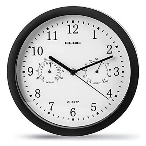 Reloj de Pared ELBE RP-1005-N Blanco/Negro