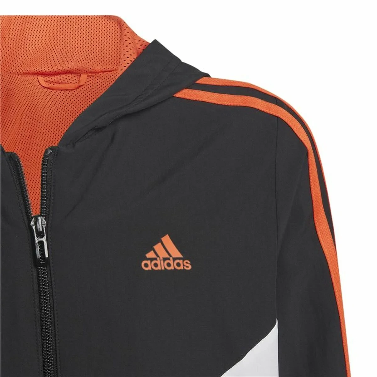 Chaqueta Deportiva para Niños Adidas Colorblock Negro