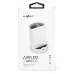 Cargador Inalámbrico con Soporte para Móviles MiniBatt PowerCUP Lapicero Blanco