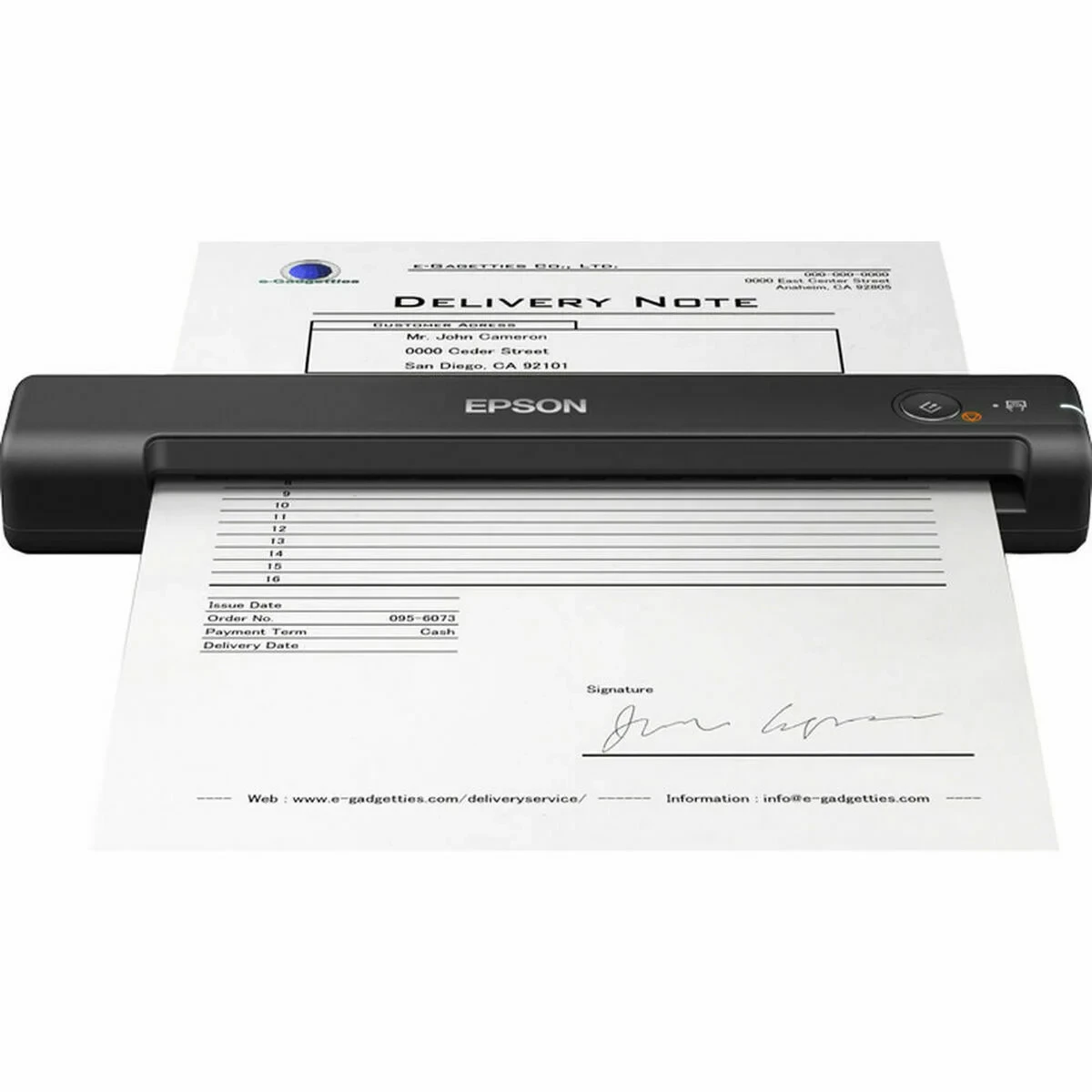 Escáner Portátil Epson WorkForce ES-50 600 dpi USB 2.0