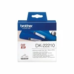 Papel Continuo para Impresoras Brother DK22210 29 x 30,48 mm Blanco Negro 80 g/m² (1 unidad)