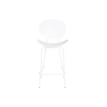 Taburete DKD Home Decor Negro Metal Blanco Polipropileno (52,5 x 49 x 104 cm)