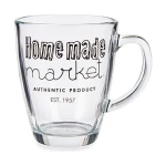 Taza Mug Vivalto Market Transparente 320 ml (6 Unidades)