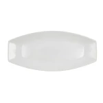 Fuente de Cocina Quid Gastro Cerámica Blanco (40 x 17,5 x 3,5 cm) (Pack 4x)