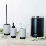 Dispensador de Jabón Quid Cabinet Gris Cerámica