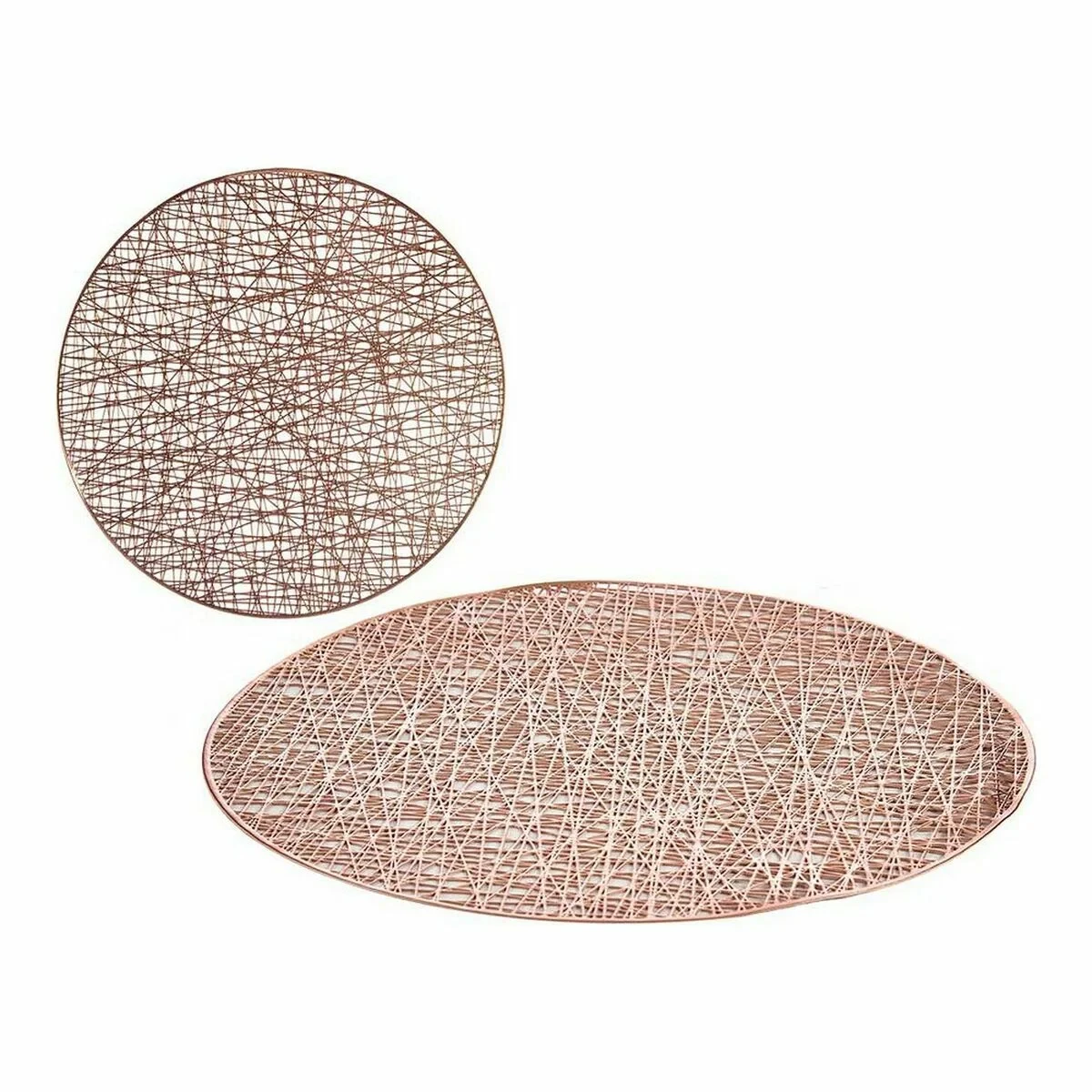 Salvamantel Kinvara Rosa Plástico Ø 38 cm (12 Unidades)