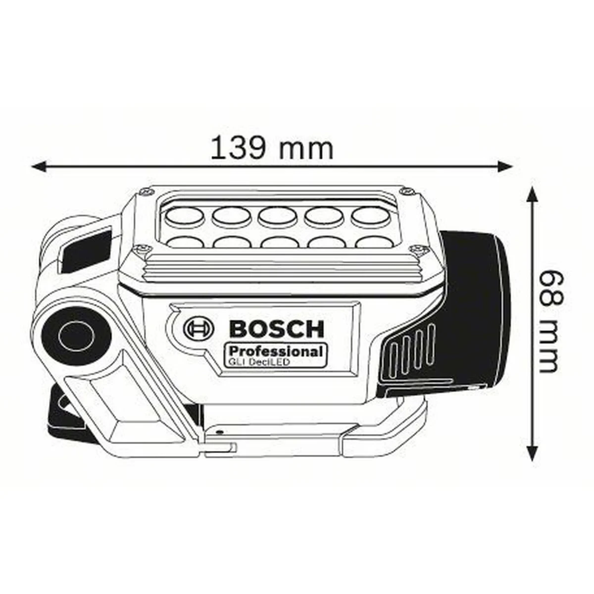 Linterna LED BOSCH GLI DeciLED Professional 12 V