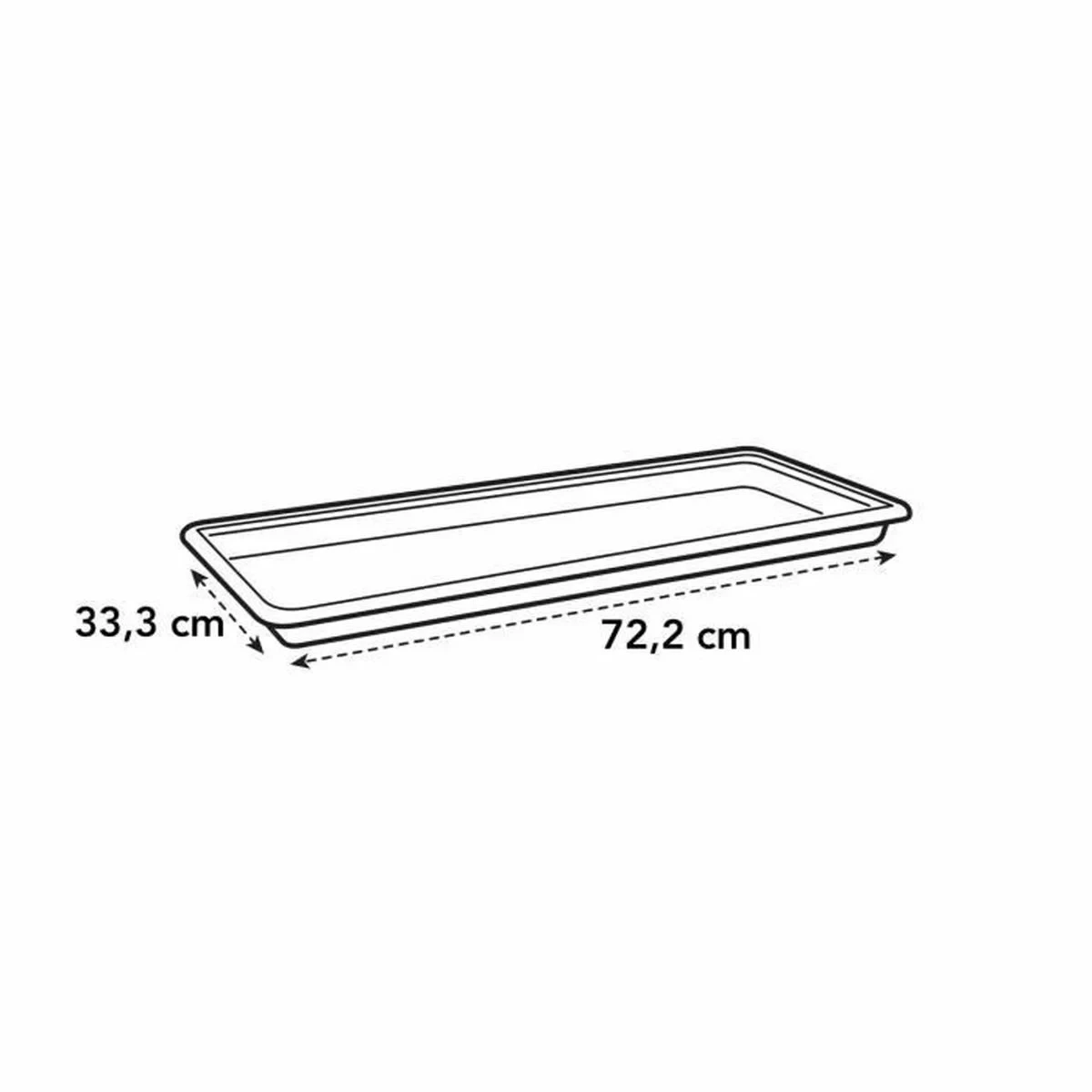 Plato para Maceta Elho Green Basic XXL Negro Plástico 72,2 cm