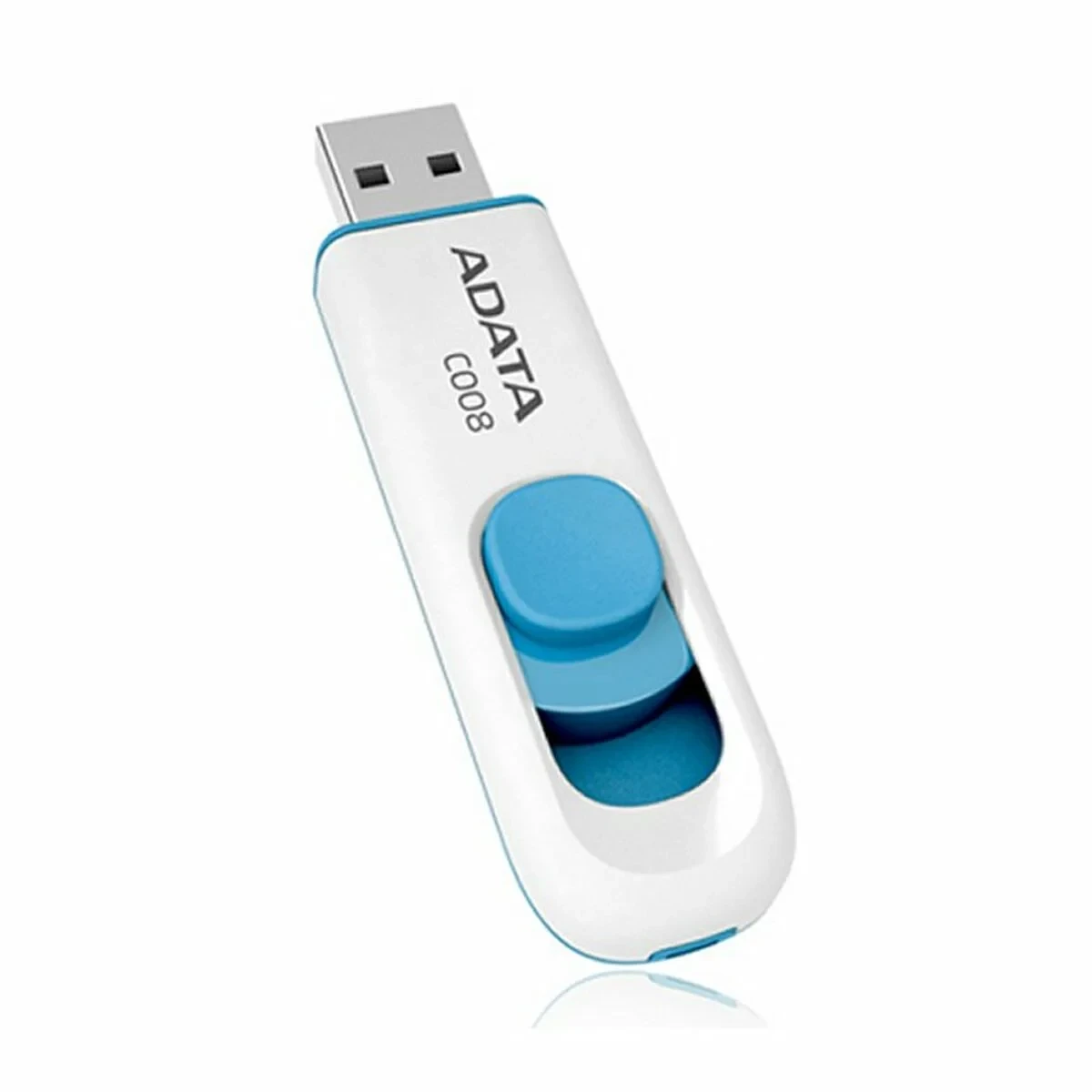 Memoria USB Adata AC008-64G-RWE 64 GB Blanco