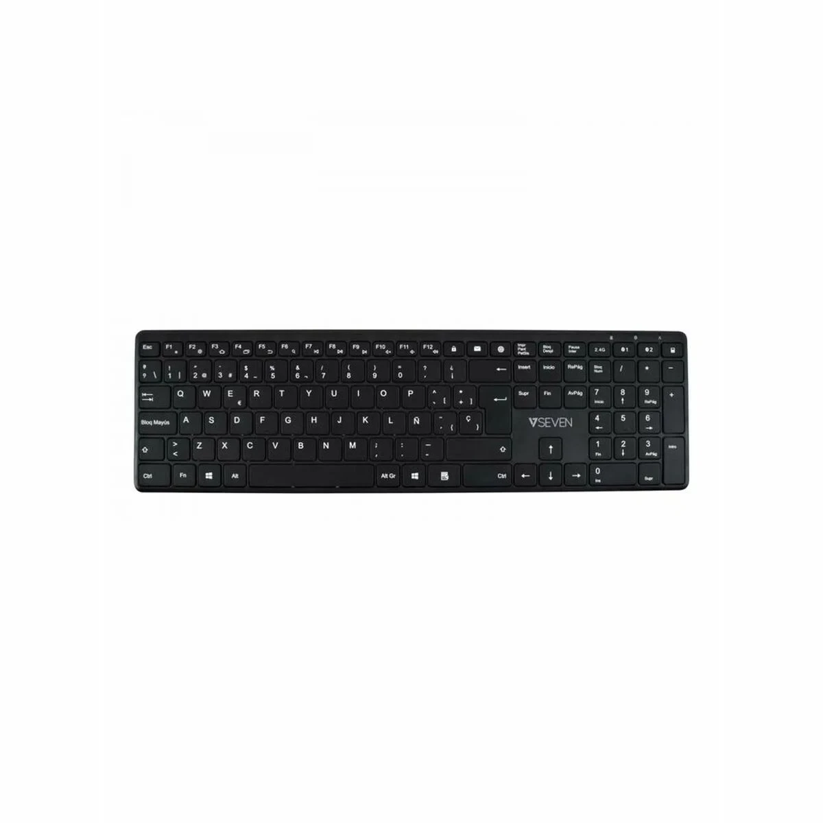 Teclado Bluetooth V7 KW550 BT Negro Qwerty Español