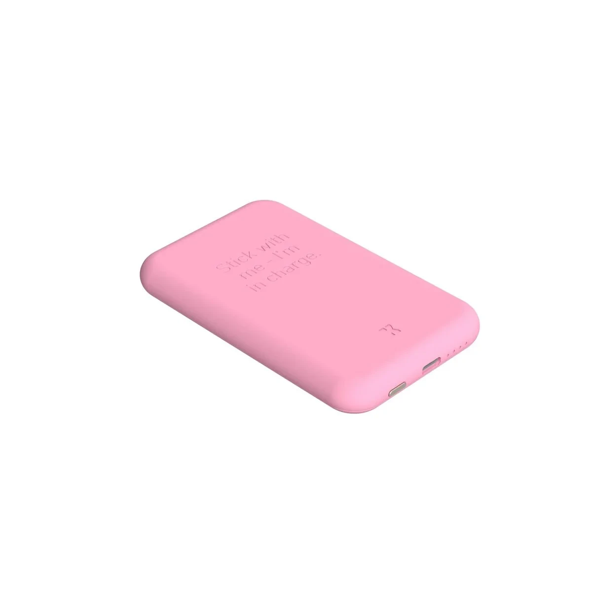 Power Bank con Cargador Inalámbrico Kreafunk Rosa 5000 mAh