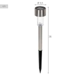 Estaca solar de jardín Aktive Plástico 5,5 x 36 x 5,5 cm (24 Unidades)