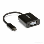 Adaptador USB C a VGA Startech CDP2VGA              Negro