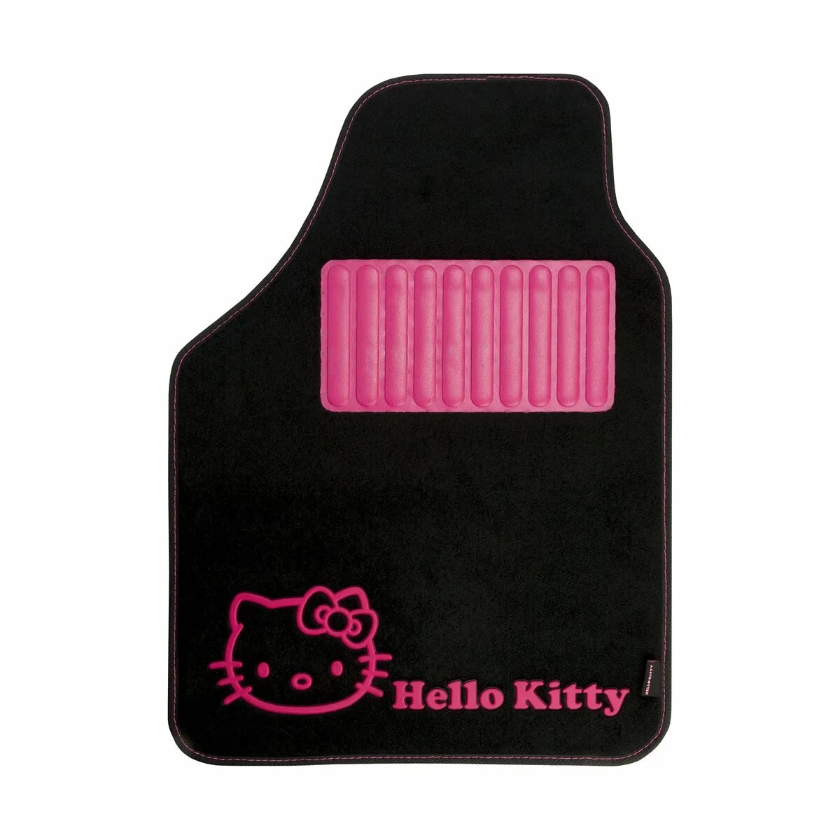 Set de Alfombrillas para Coche Hello Kitty Negro Rosa (4 pcs)