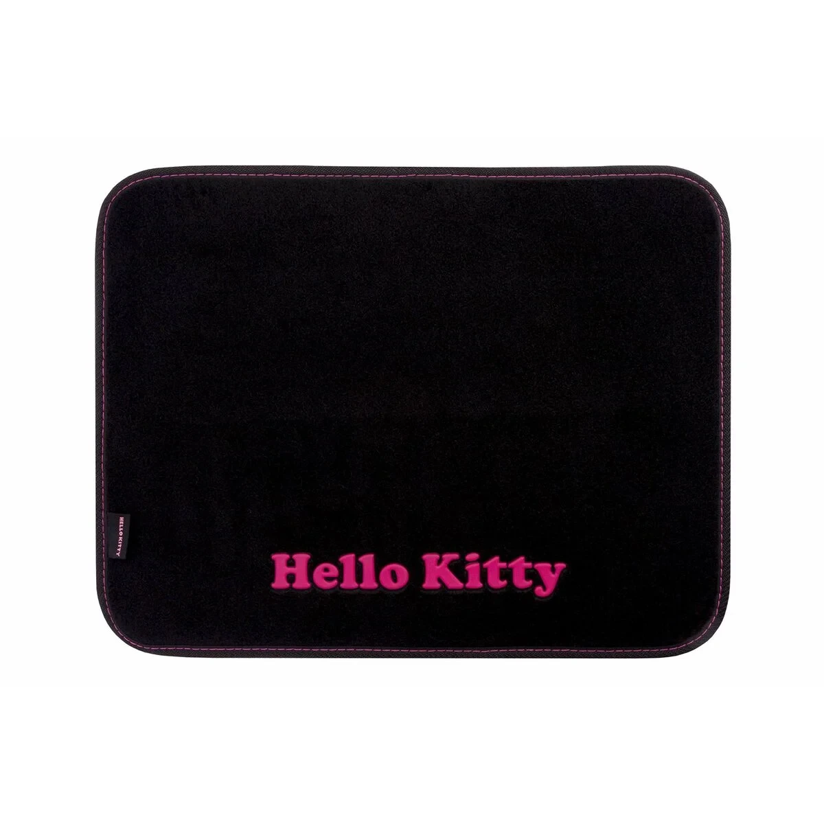 Set de Alfombrillas para Coche Hello Kitty Negro Rosa (4 pcs)