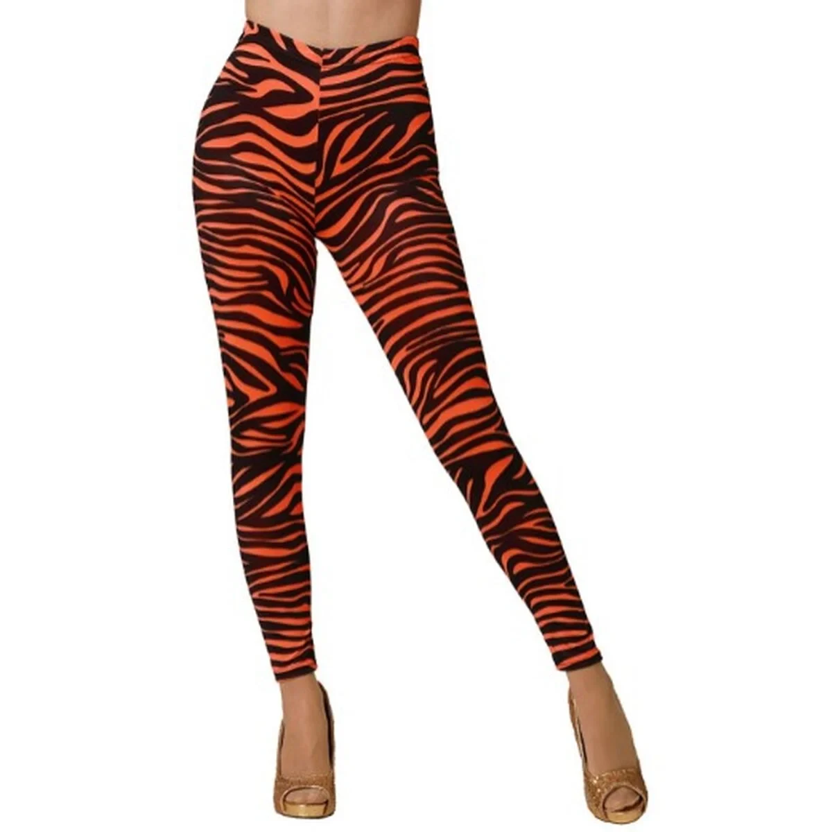 Leggings Rayas Naranja