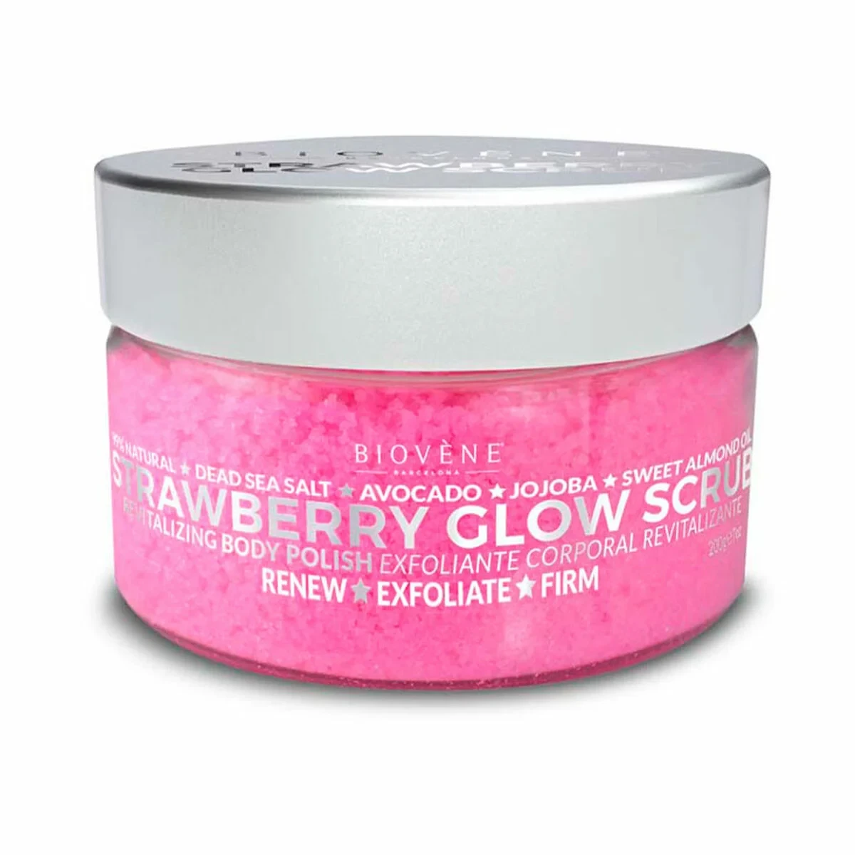 Crema Corporal Biovène Strawberry Glow Scrub 200 g