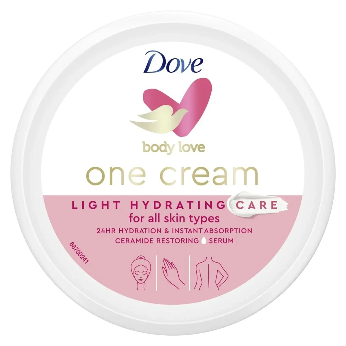 Crema Corporal Hidratante Dove Body Love 250 ml