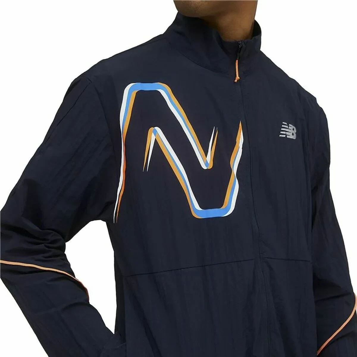 Chaqueta Cortavientos New Balance Azul oscuro