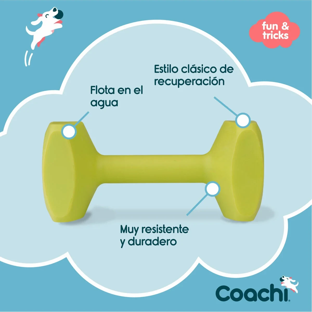Juguete de adiestramiento Coachi TRAINING DUMBBELL