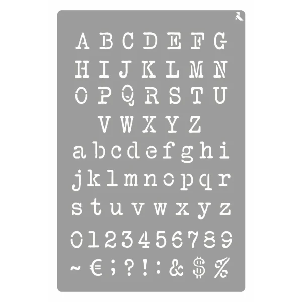 Plantilla La Pajarita ST-11 Números y letras