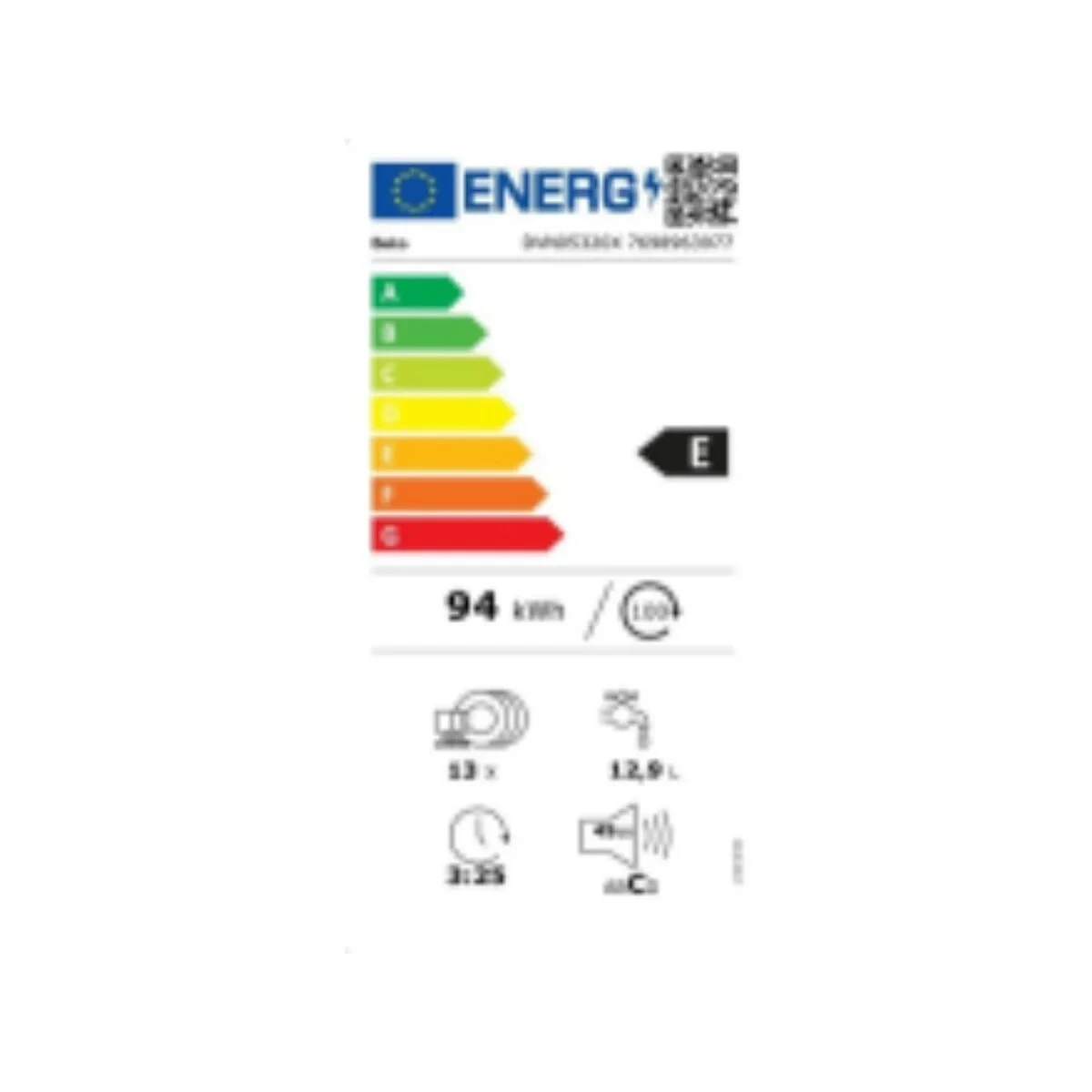 Lavavajillas BEKO DVN05320X 60 cm (60 cm)