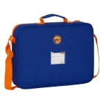 Cartera Escolar Valencia Basket Azul Naranja (38 x 28 x 6 cm)