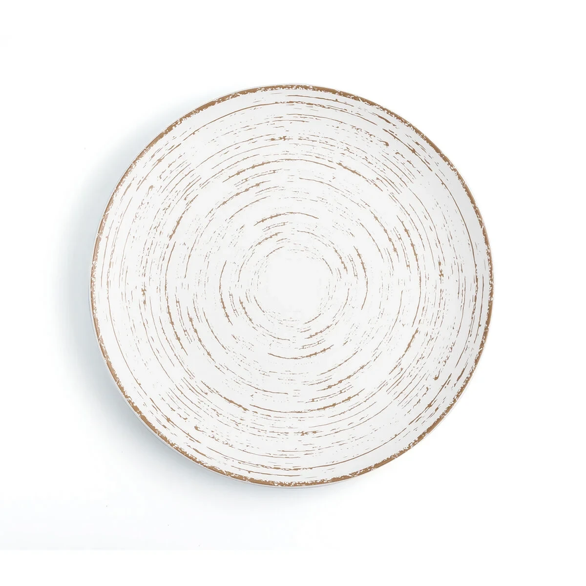 Plato Llano Ariane Tornado White Bicolor Cerámica Ø 31 cm (6 Unidades)