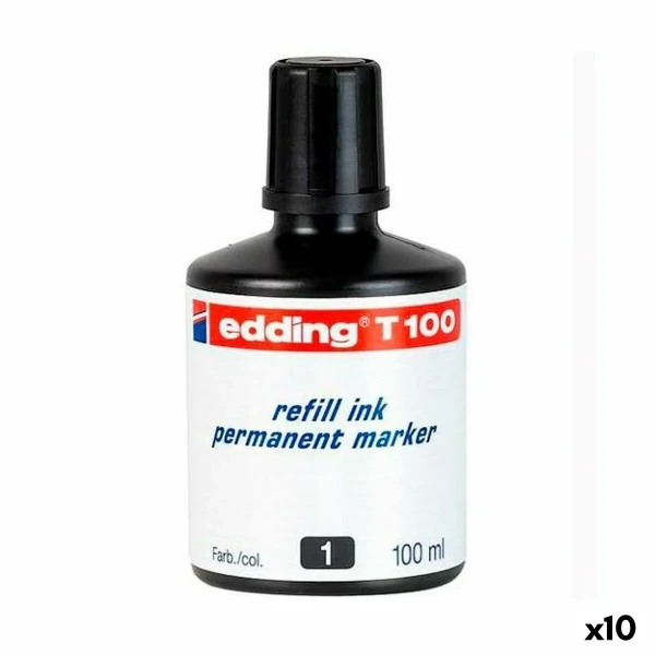 Tinta de recarga Edding T100 Permanente 100 ml (10 Unidades)