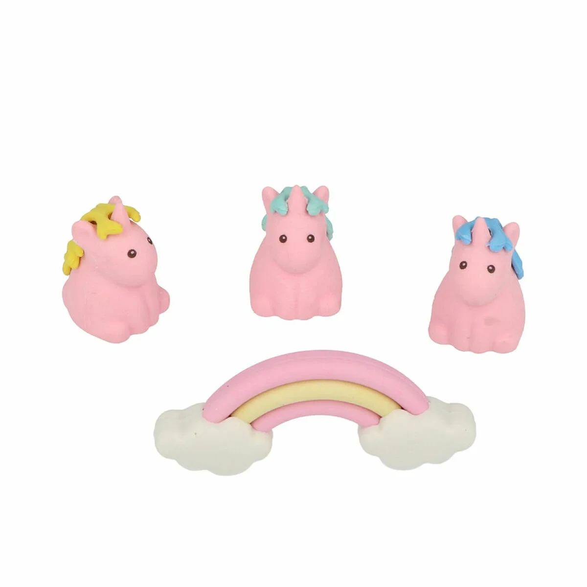 Set de Gomas de Borrar Inca   Unicornio Arcoíris (4 Unidades)