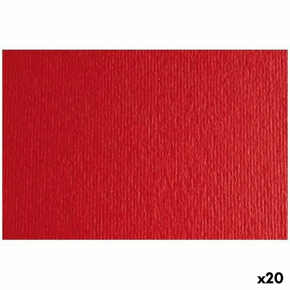 Cartulina Sadipal LR 200 Rojo 50 x 70 cm Texturizada (20 Unidades)